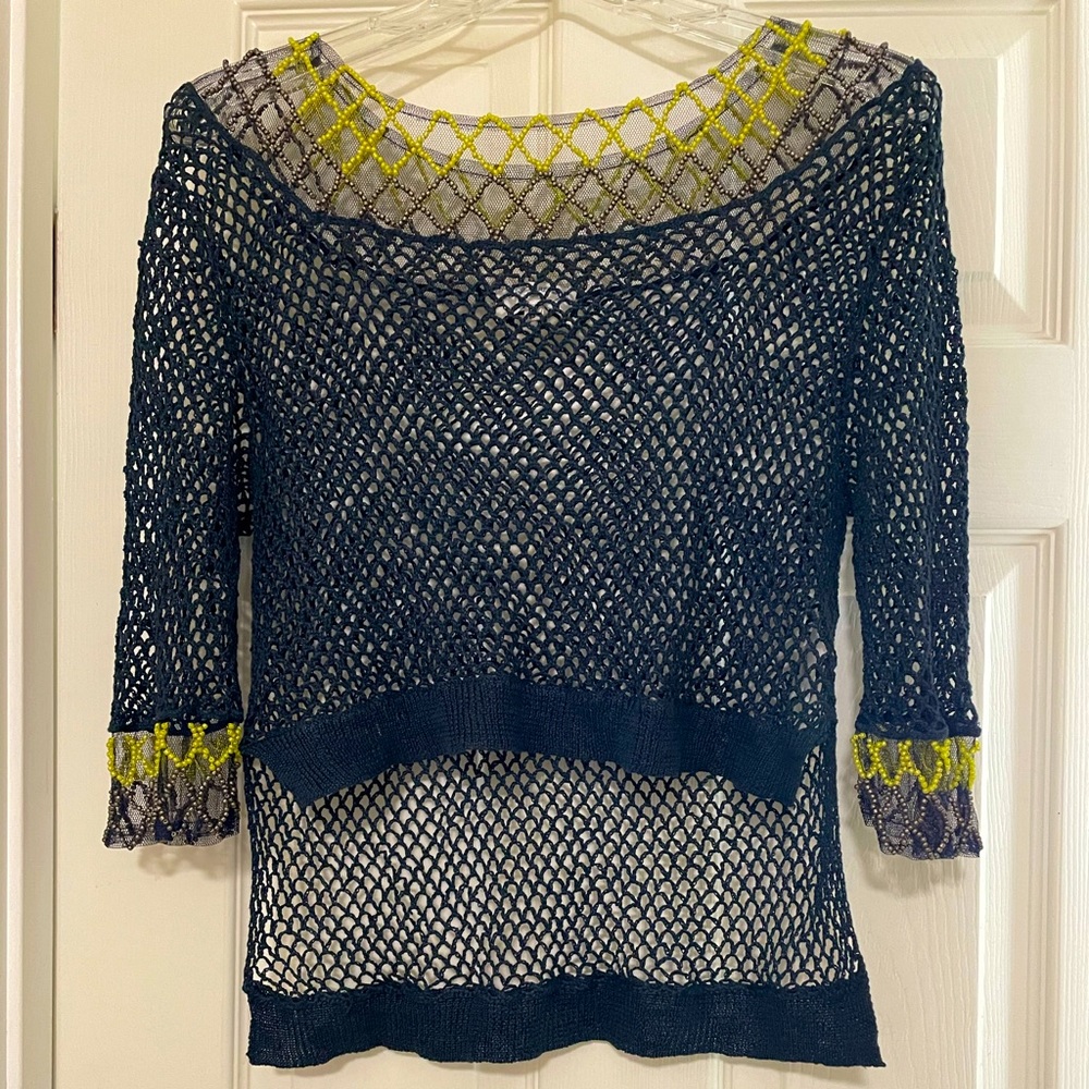 Opening Ceremony beaded neck top